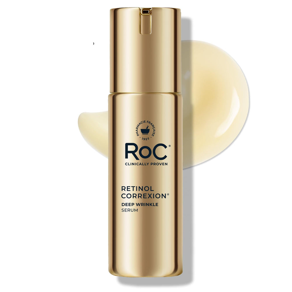 RoC Retinol Correxion Wrinkle Filler for Deep Wrinkles with Hyaluronic Acid & Retinol, Skin Care for Women and Men, 1 Fl Oz (Packaging May Vary)