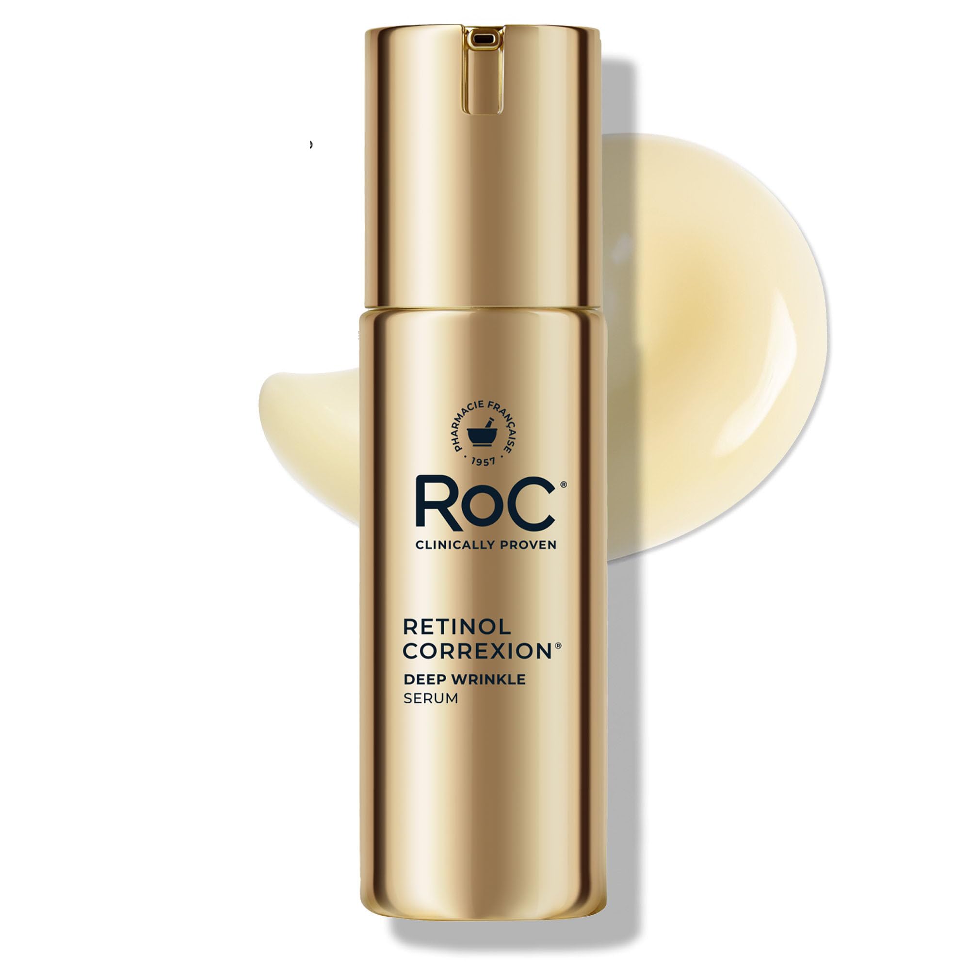 RoC Retinol Correxion Wrinkle Filler for Deep Wrinkles with Hyaluronic Acid & Retinol, Skin Care for Women and Men, 1 Fl Oz (Packaging May Vary)