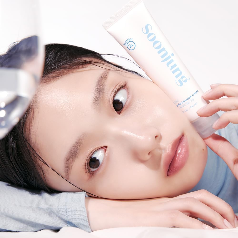 ETUDE SoonJung 2x Intensive Cream for Barrier Repair, Rich Moist, Madecassoside & Panthenol for Soothing, Face Moisturizer for Sensitive Skin, pH Balanced, Hypoallergenic, Korean Skin Care,2.02 Fl Oz