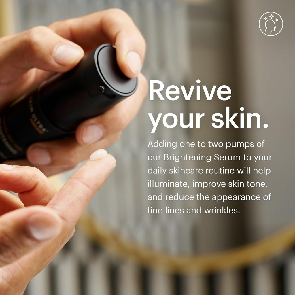 MANSCAPED® Skin Ultra™ Daily Regimen - Men's Skincare Routine Essentials with Face Wash, Face Moisturizer & Brightening Serum Formulated with A Ceramide Complex for Cleansing, Exfoliating & Hydration