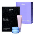 Glow Skin Trial Kit – Your Complete 3-Step Routine for Luminous, Hydrated Glass Skin | Hydro Cream + Primer Serum + Gold Flakes Mask Set