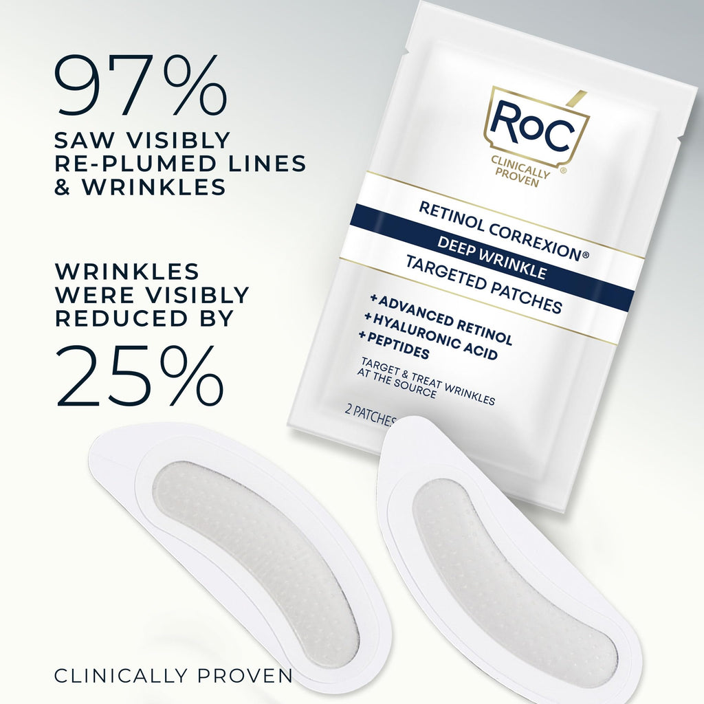 RoC Retinol Correxion Wrinkle Filler for Deep Wrinkles with Hyaluronic Acid & Retinol, Skin Care for Women and Men, 1 Fl Oz (Packaging May Vary)