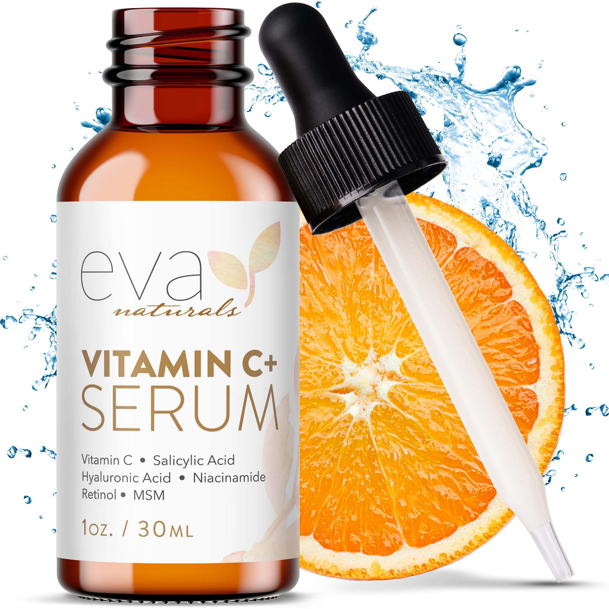 Vitamin C Serum for Face with Retinol (0.30%) & Salicylic 0.83% + Hyaluronic | Skin Refining Facial Serum for Uneven Tone, Texture & Hydration | Lightweight Daily Skincare for All Skin Types